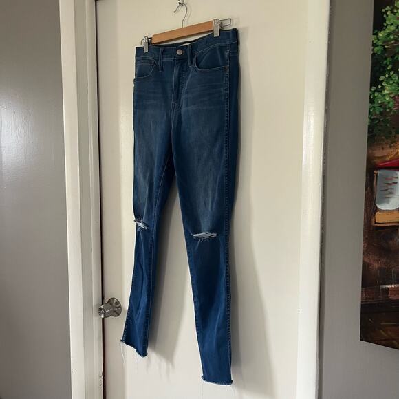 Madewell Size 28 10" Roadtripper Distressed High Rise Jeans - Picture 2 of 6